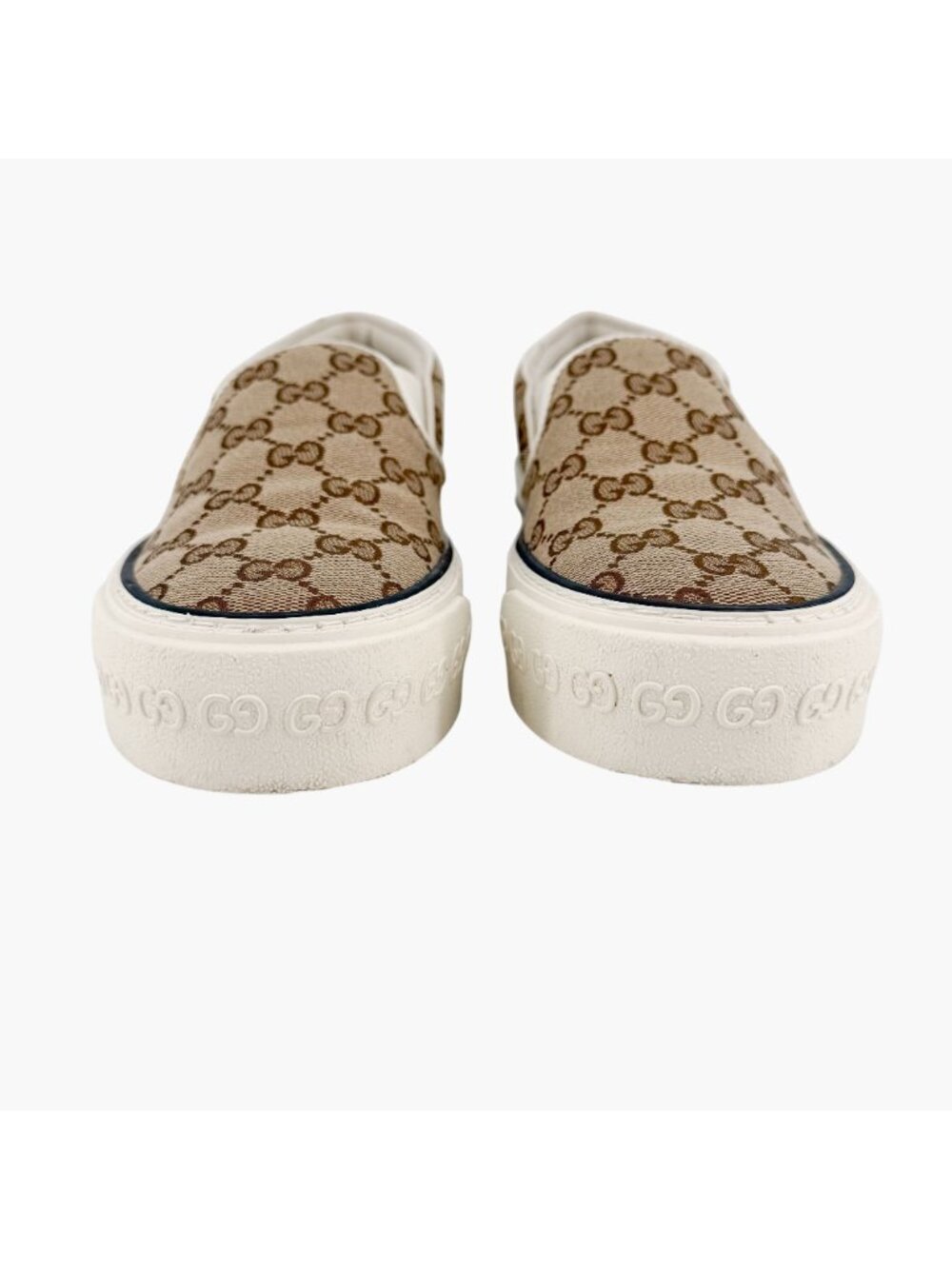 Gucci Tennis 1977 Slip On Sneakers GG Canvas Platform Size 36.5 US 6.5 Women’s - Picture 6 of 15